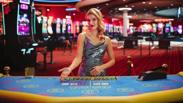Fortune Ox live dealer studio with multiple cameras and card table